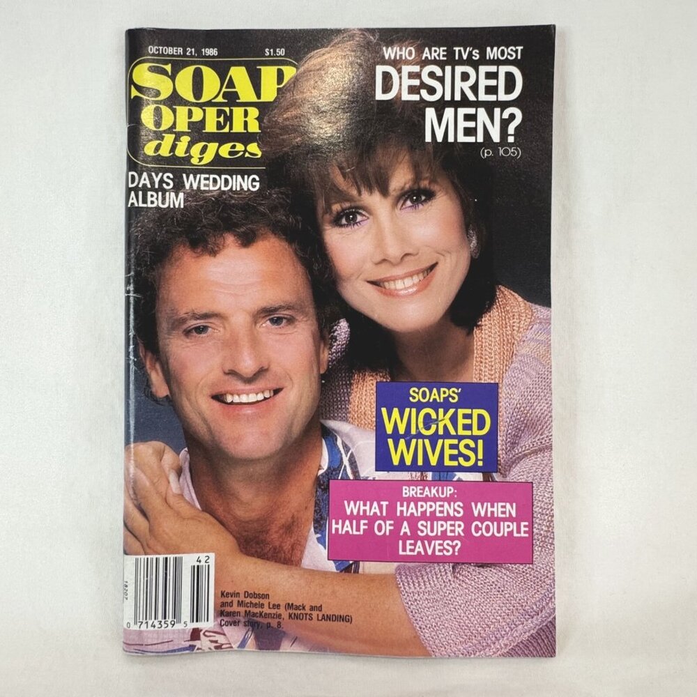 Soap Opera Digest October 21 1986 Deidre Hall Sharon Wyatt Days Wedding Album